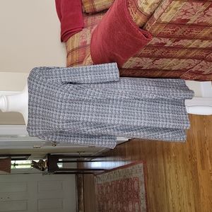 J.Jill black and white wearever collection dress M